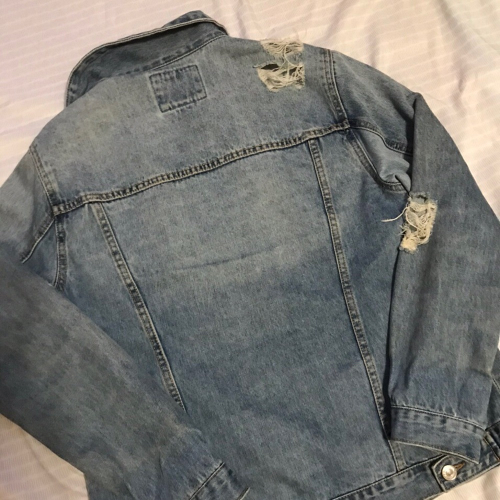 Forever21 Denim Ripped Jacket - Picture 4 of 4